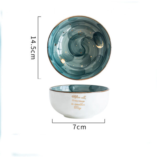 Ceramic Breakfast Salad Bowl With Cute Eating Bowl - Image 6